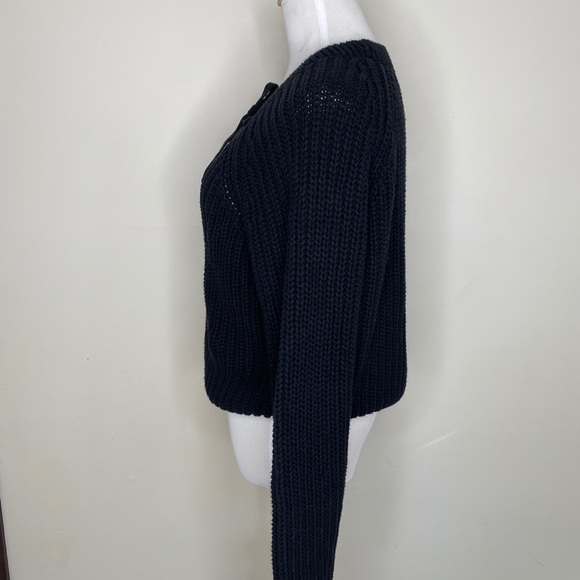 Kendall and Kylie Chunky Lace up Sweater Large - Picture 2 of 7